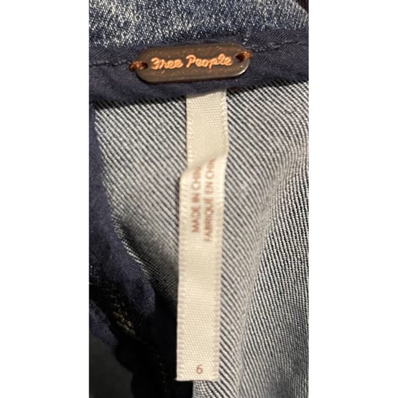 FREE PEOPLE Acid Wash Mini Skirt - Picture 3 of 4